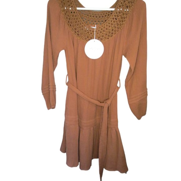 SALTY BRIGHT Dresses & Skirts - SALTY BRIGHT - BOHO STYLE COTTON DRESS - SIZE  - NWT